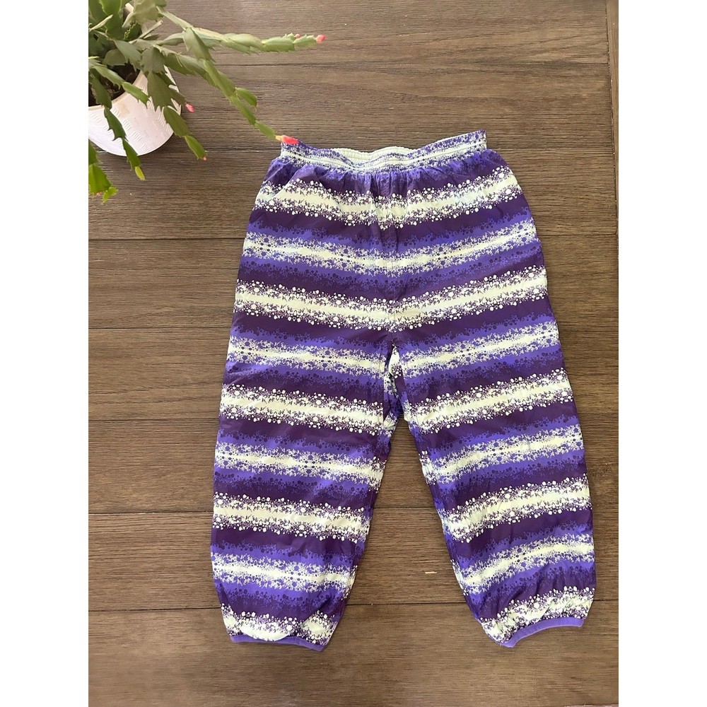 Patagonia Purple Striped Kids Bottoms 4t reversible